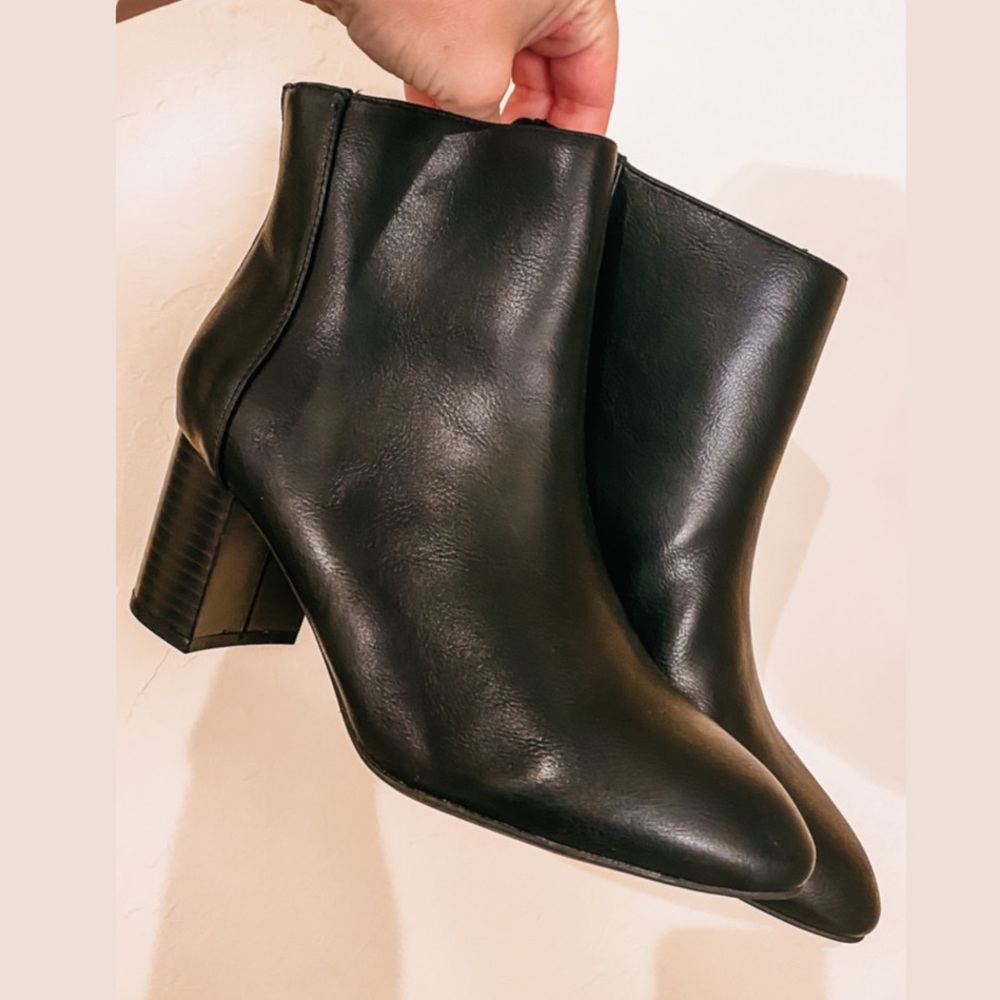 Vegan Leather Booties